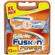 Gillette Fusion POWER skutimosi peiliukai 12 vnt