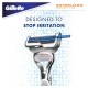 Gillette Fusion Skinguard Sensitive skustuvas su 2 peiliukais
