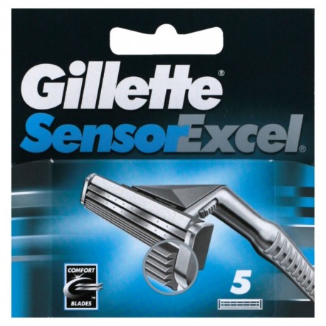 Gillette Sensor Excel skutimosi peiliukai 5 vnt.