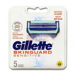Gillette Fusion Skinguard Sensitive skutimosi peiliukai 5 vnt.