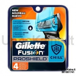 Gillette Fusion ProShield Chill skutimosi peiliukai 4 vnt