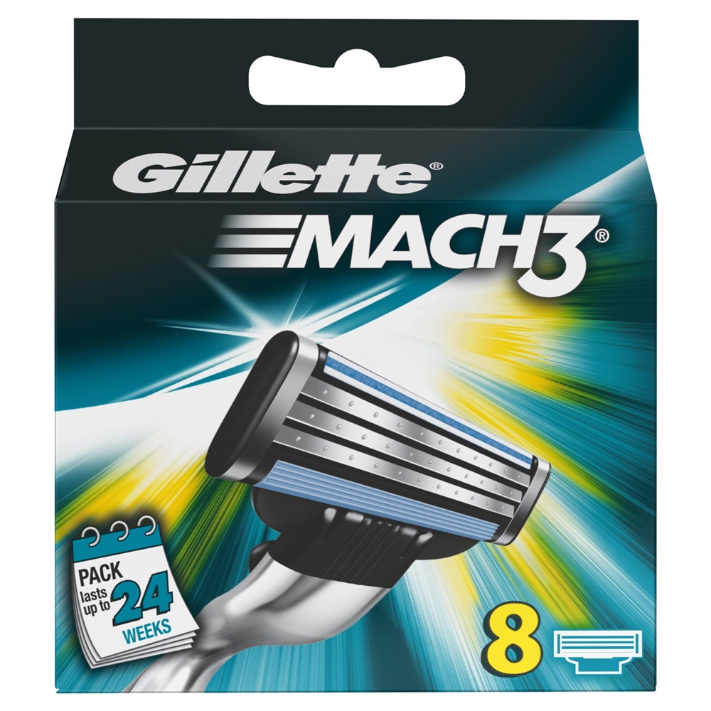 Gillette Mach 3 skutimosi peiliukai